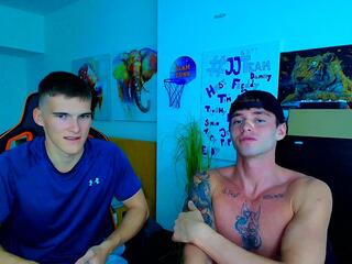 Jett &amp; Joel webcam flirt4free model stream image